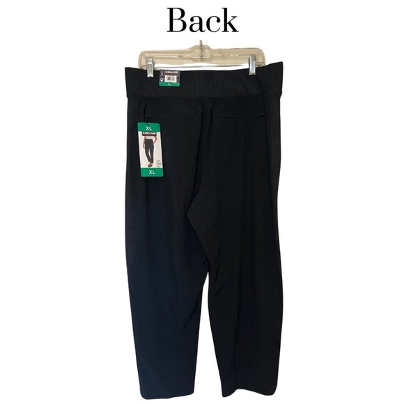 NWT Kirkland Signature Ladies Ankle pant front pockets black size XL stretch - Picture 2 of 10